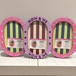 Mom & Me and You’re the Best Pink & Lavender Photo Frames - Set of 3